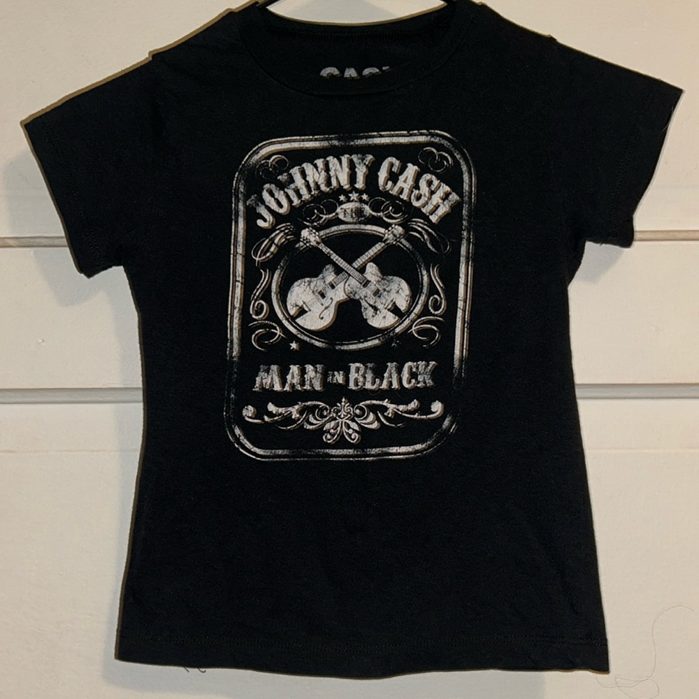 Cash, 5T, Black & White Johnny Cash T-Shirt